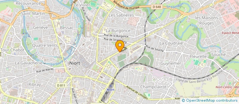 localisation de l'entreprise ESPACE VERT DOMIS à NIORT