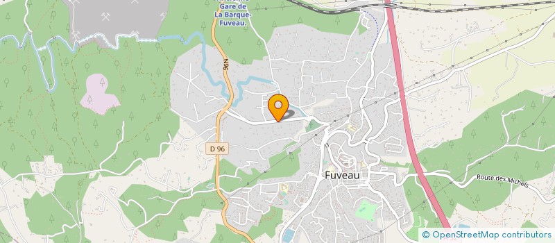 localisation de l'entreprise ESPACE VERT GES à FUVEAU
