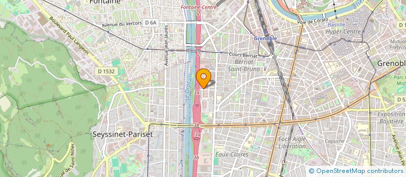 localisation de l'entreprise ESPACE VERTICAL  GRENOBLE