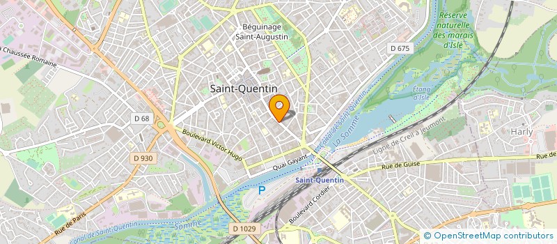 localisation de l'entreprise ESPACE VIDEO à SAINT-QUENTIN