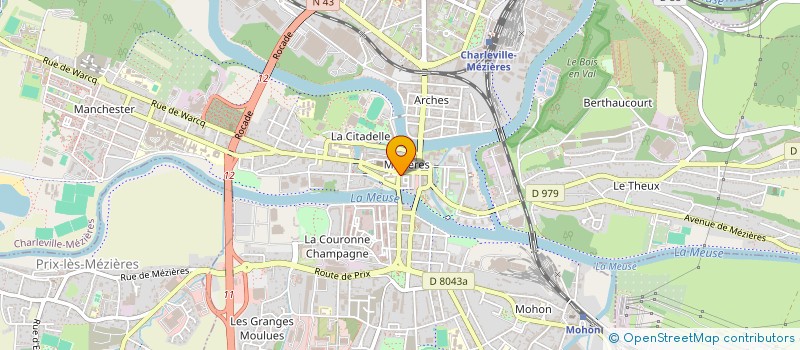 localisation de l'entreprise ESPACE VIDEO à CHARLEVILLE-MEZIERES