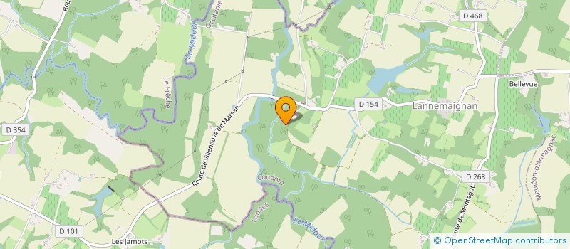 localisation de l'entreprise ESPACE VIE BOIS  MONGUILHEM