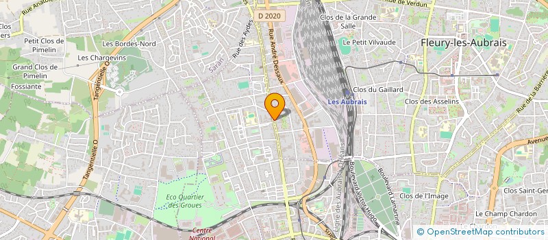 localisation de l'entreprise ESPACE VIE CHRETIENNE à FLEURY LES AUBRAIS