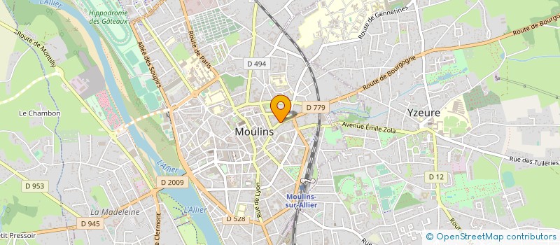 localisation de l'entreprise ESPACE VIE COMMUNICATION à MOULINS
