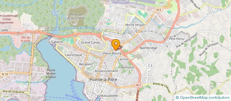 localisation de l'entreprise ESPACE VIEUX BOURG à LES ABYMES