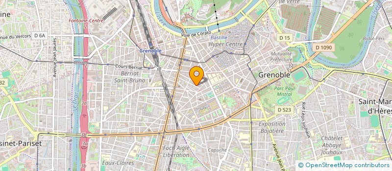 localisation de l'entreprise ESPACE VISION DES BERGERS à GRENOBLE