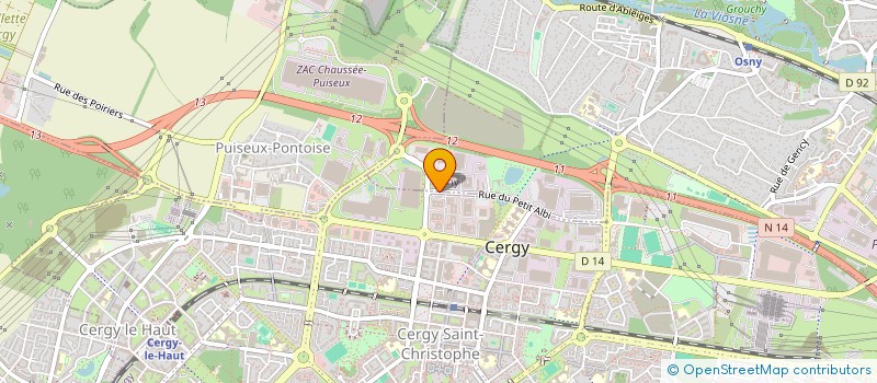 localisation de l'entreprise ESPACE VISION OSNY à OSNY