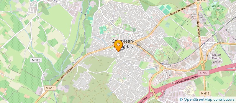 localisation de l'entreprise ESPACE VISUEL à SAINT-JEAN-DE-VEDAS