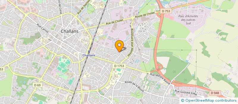 localisation de l'entreprise ESPACE VITAL à CHALLANS