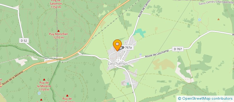 localisation de l'entreprise ESPACE VOLCAN  SAINT-GENES-CHAMPANELLE