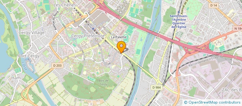 localisation de l'entreprise ESPACE VOLTAIRE à CERGY