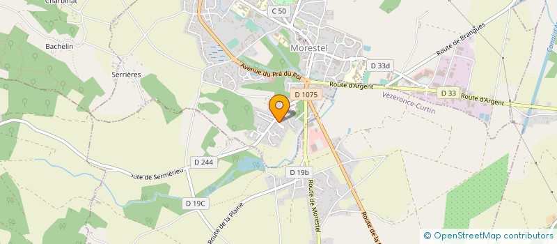 localisation de l'entreprise ESPACE VOLTIGE à MORESTEL