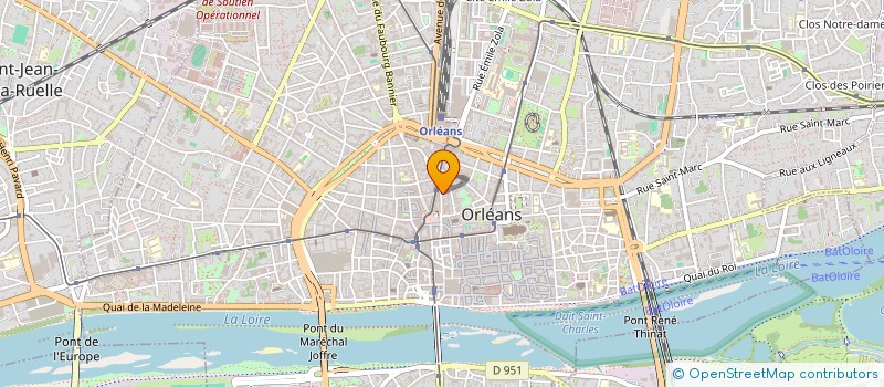 localisation de l'entreprise ESPACE VOYAGES VACANCES à ORLEANS