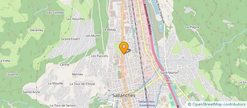 localisation de l'entreprise ESPACE WARENS à SALLANCHES