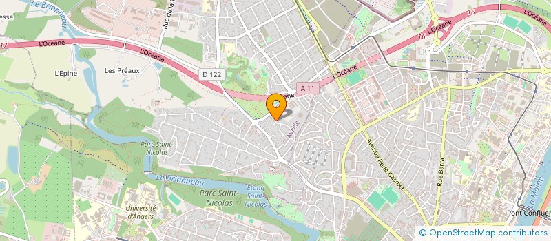 localisation de l'entreprise ESPACE WEB à AVRILLE