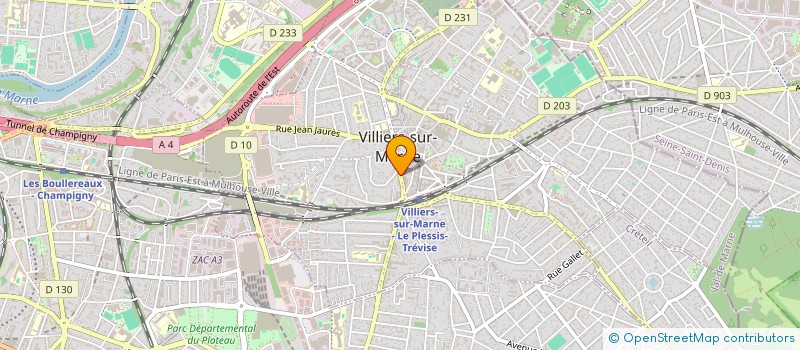localisation de l'entreprise ESPACE360  VILLIERS-SUR-MARNE