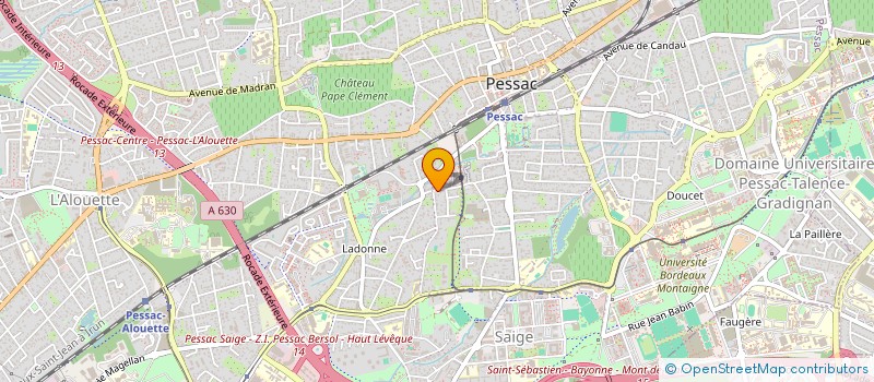 localisation de l'entreprise ESPACEFLORE LOCATIONS  PESSAC