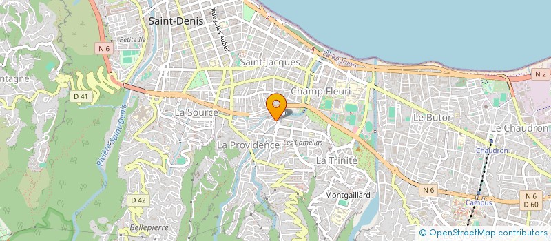 localisation de l'entreprise ESPACEMAG OI à SAINT-DENIS