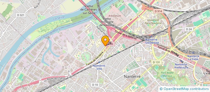 localisation de l'entreprise ESPACES à NANTERRE