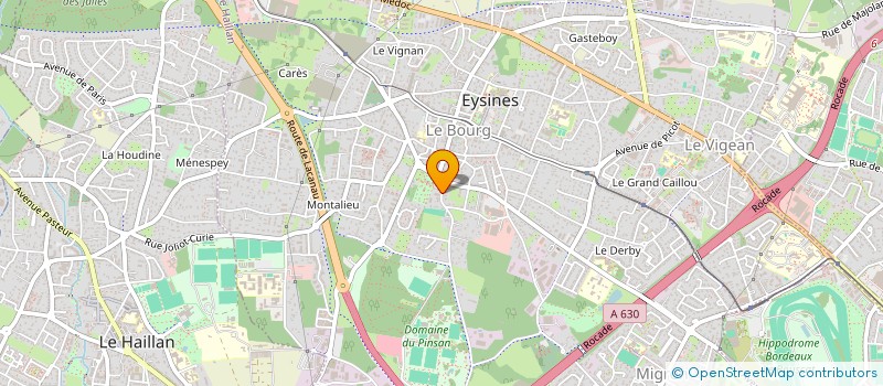 localisation de l'entreprise ESPACES 3A à EYSINES