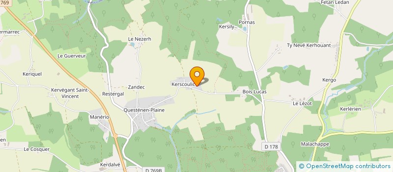 localisation de l'entreprise ESPACES à PLOUAY