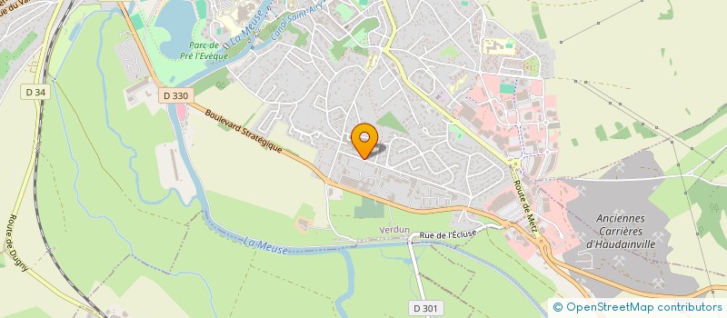 localisation de l'entreprise ESPACES ACCUEIL INGENIERIE à VERDUN