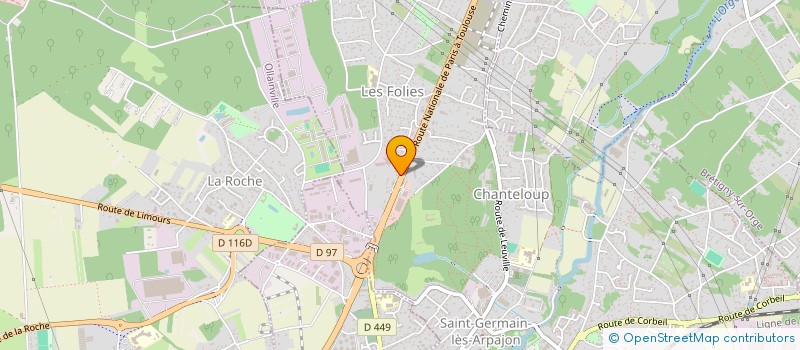 localisation de l'entreprise ESPACES AMENAGEMENTS à SAINT-GERMAIN-LES-ARPAJON
