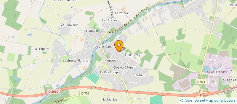 localisation de l'entreprise ESPACES BEAUTE STA  DONNERY
