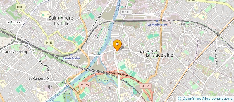 localisation de l'entreprise ESPACES CARAIBES à LA MADELEINE