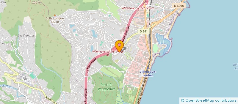 localisation de l'entreprise ESPACES CONSEILS à VILLENEUVE-LOUBET