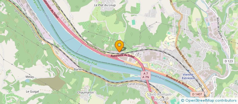 localisation de l'entreprise ESPACES CREA PISCINE  AMPUIS