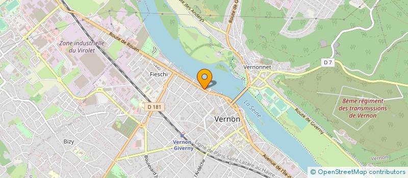 localisation de l'entreprise ESPACES CREATION à VERNON
