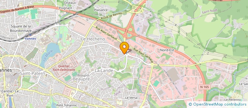 localisation de l'entreprise ESPACES CROIX DU SUD à VANNES
