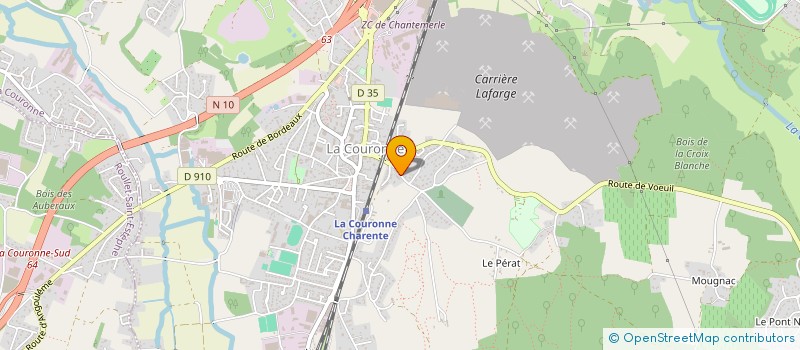 localisation de l'entreprise ESPACES D'AIDE PAR LA CREATIVITE ET L'EXPRESSION DE LA CHARENTE à LA COURONNE