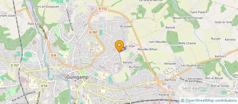 localisation de l'entreprise ESPACES DE FORMATION ET DE PROJETS D'INS  SAINT-AGATHON