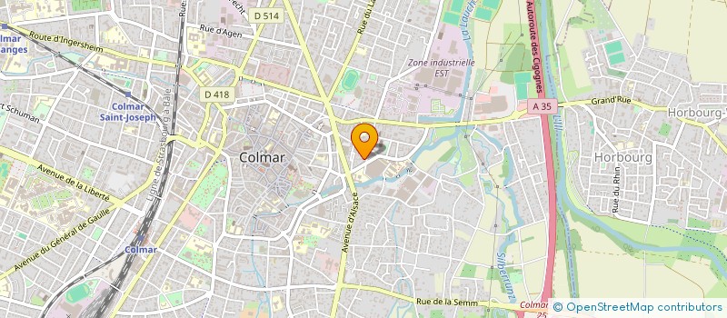 localisation de l'entreprise ESPACES ECONOMIE à COLMAR