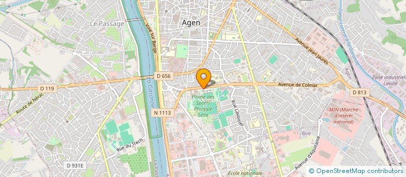 localisation de l'entreprise ESPACES ENCHERES AGEN  AGEN