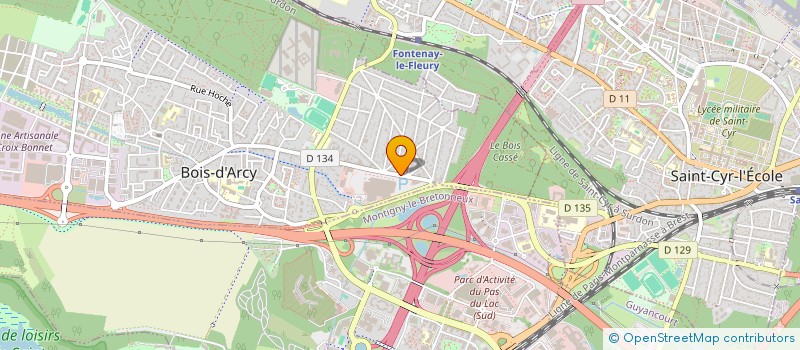 localisation de l'entreprise ESPACES ET EQUIPEMENTS  BOIS-D'ARCY