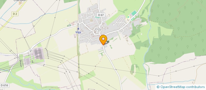 localisation de l'entreprise ESPACES ET JARDINS  VIGY