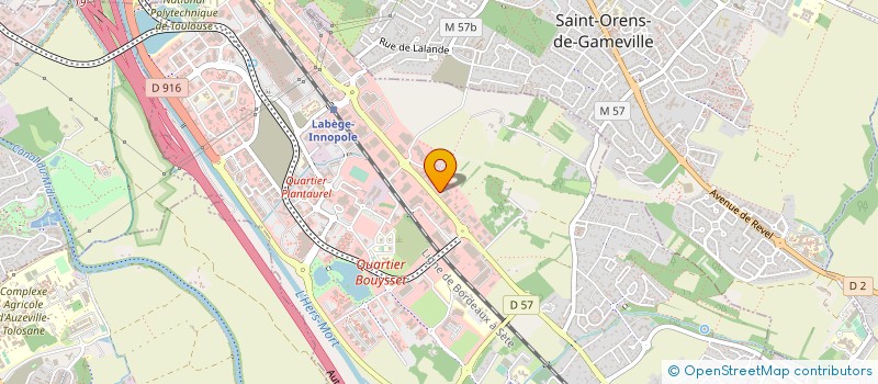 localisation de l'entreprise ESPACES ET SOLUTIONS  LABEGE