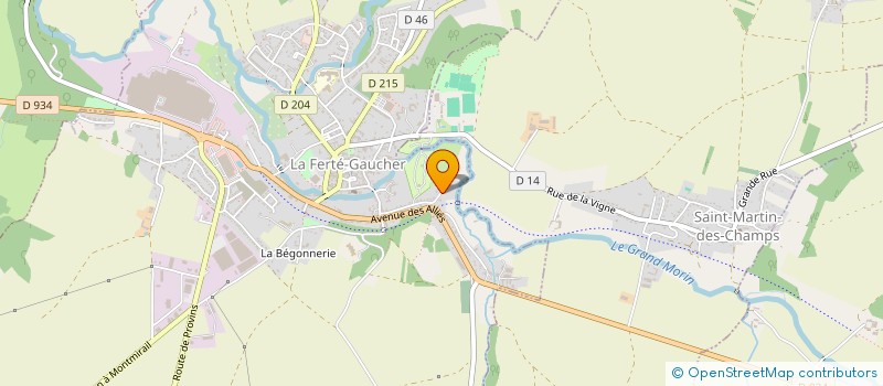 localisation de l'entreprise ESPACES FENETRES à LA FERTE-GAUCHER