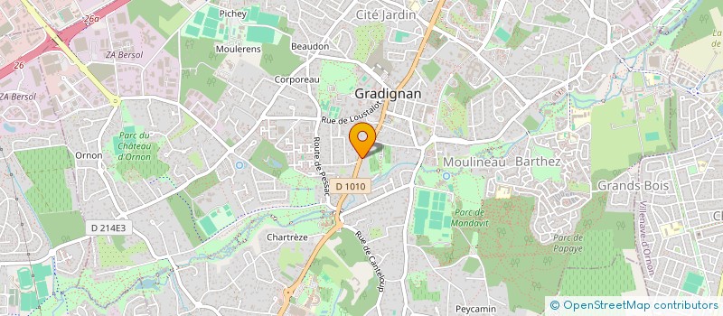 localisation de l'entreprise ESPACES INTERIEURS à GRADIGNAN