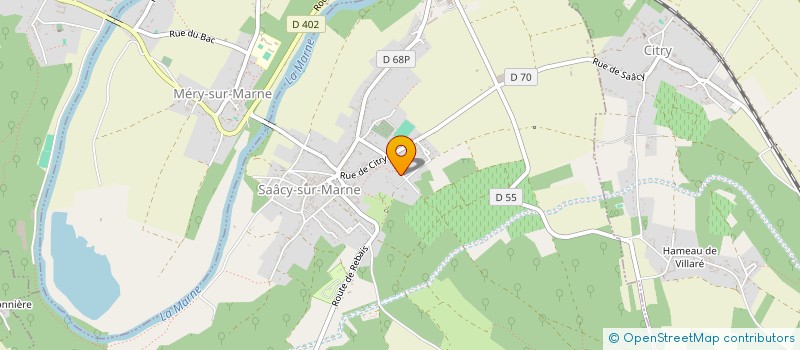 localisation de l'entreprise ESPACES JARDINS +  SAACY-SUR-MARNE