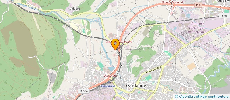 localisation de l'entreprise ESPACES JARDINS à GARDANNE