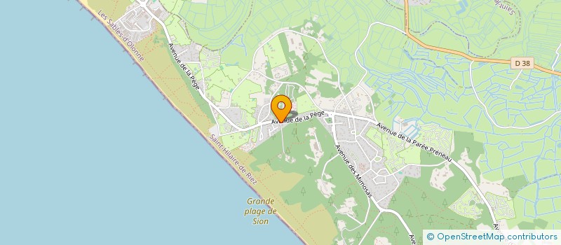 localisation de l'entreprise ESPACES LIBRES SA à SAINT-HILAIRE-DE-RIEZ