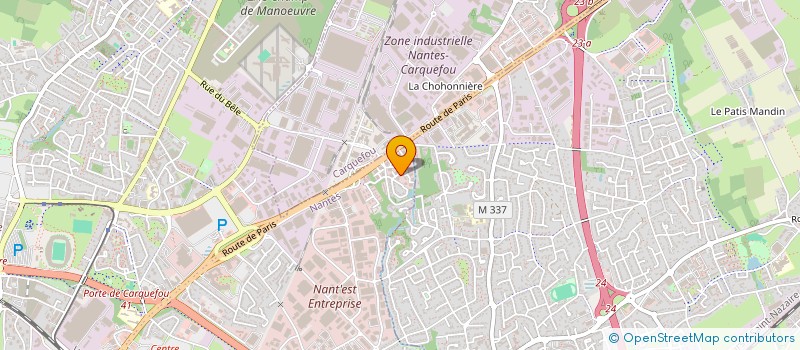 localisation de l'entreprise ESPACES LOGISTICS GREEN à NANTES