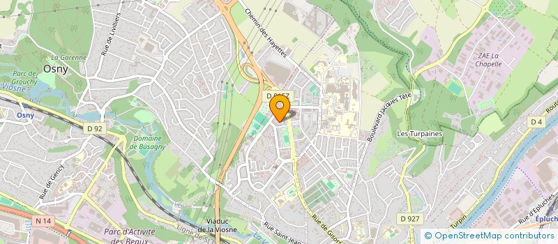 localisation de l'entreprise ESPACES & LUMIERES à PONTOISE