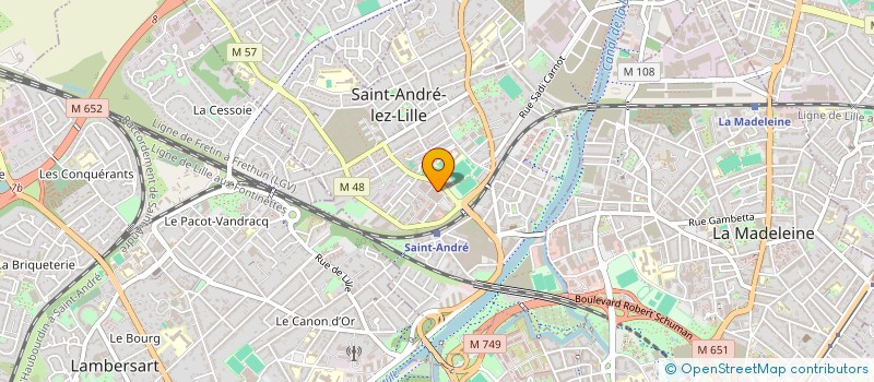 localisation de l'entreprise ESPACES MACHINES EURL à SAINT-ANDRE-LEZ-LILLE