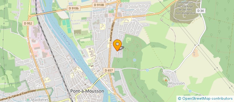 localisation de l'entreprise ESPACES MAURICE BERMONT  PONT-A-MOUSSON