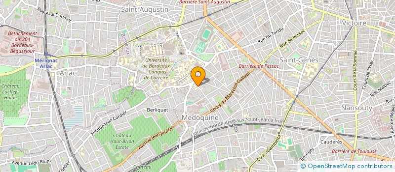 localisation de l'entreprise ESPACES & PATRIMOINE à BORDEAUX